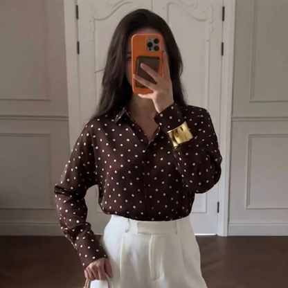 Elegante Damenbluse aus Satin