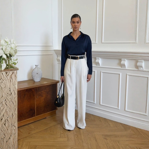 Elegante Damenbluse aus Satin