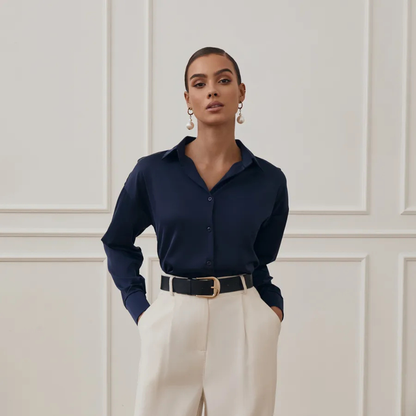 Elegante Damenbluse aus Satin