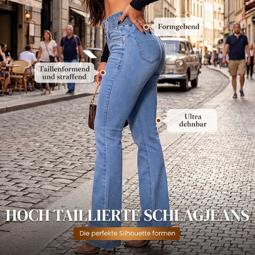 High Waist Damenjeans mit Figurformendem Effekt