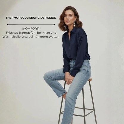 Elegante Damenbluse aus Satin