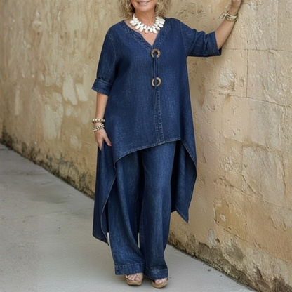 Lockeres Denim Set Damen