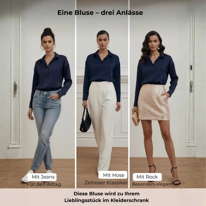 Elegante Damenbluse aus Satin