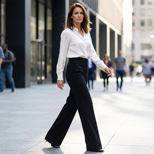 Elegante Damenhose mit Hoher Taille