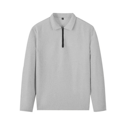 Elegantes Herren Freizeit-Set mit Reißverschlusskragen und Hose