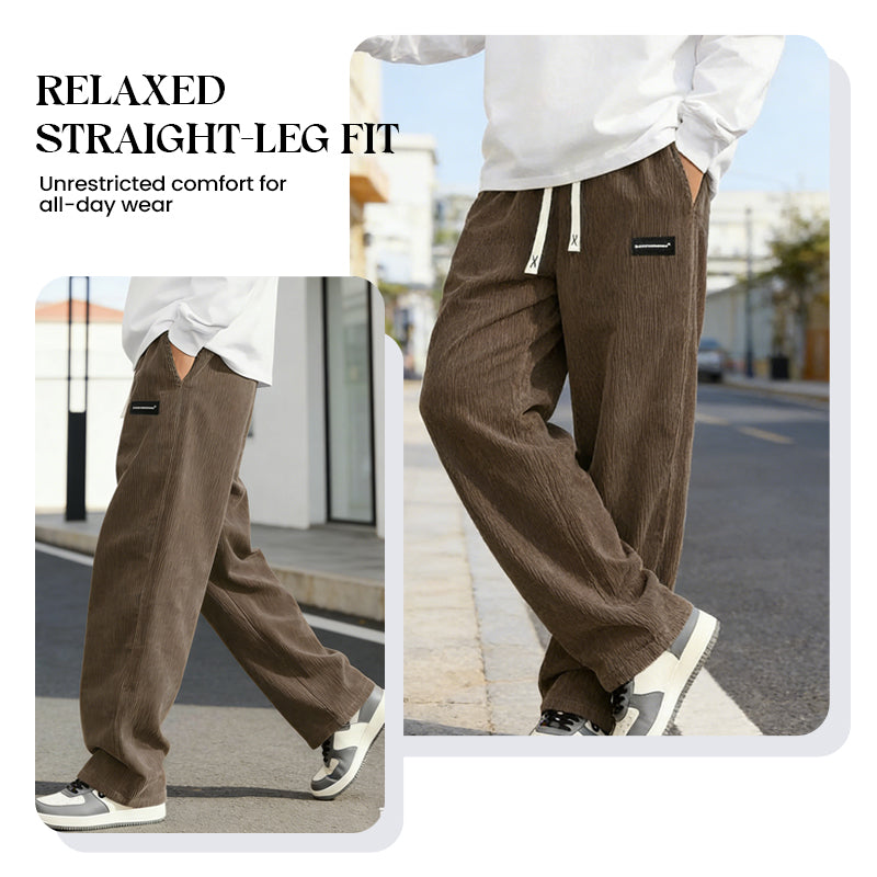 Lässige Herren Cordhose mit Kordelzug