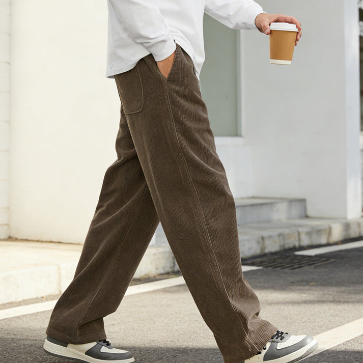 Lässige Herren Cordhose mit Kordelzug