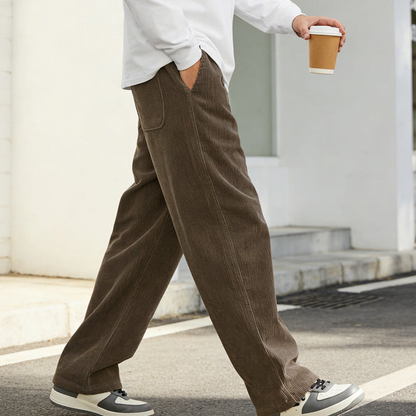 Lässige Herren Cordhose mit Kordelzug