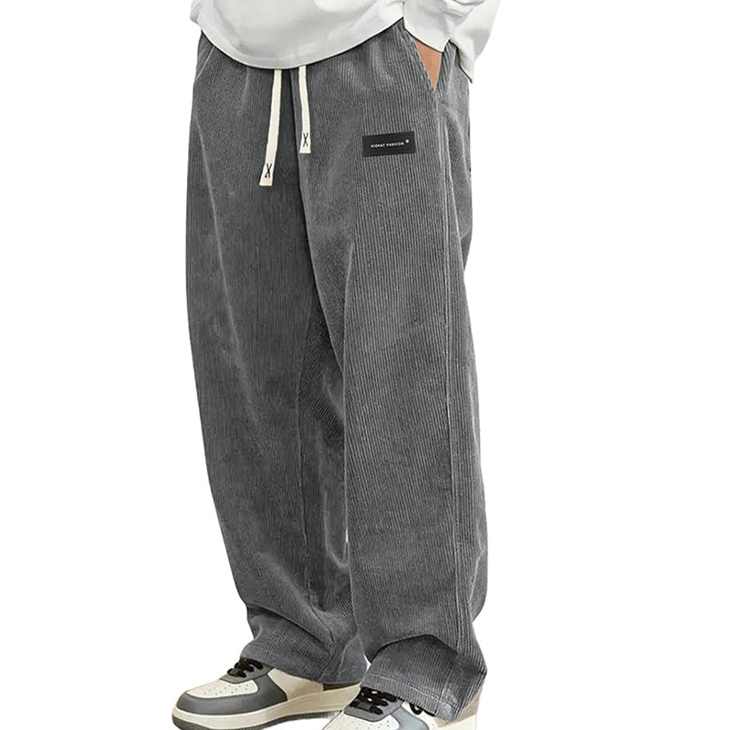 Lässige Herren Cordhose mit Kordelzug