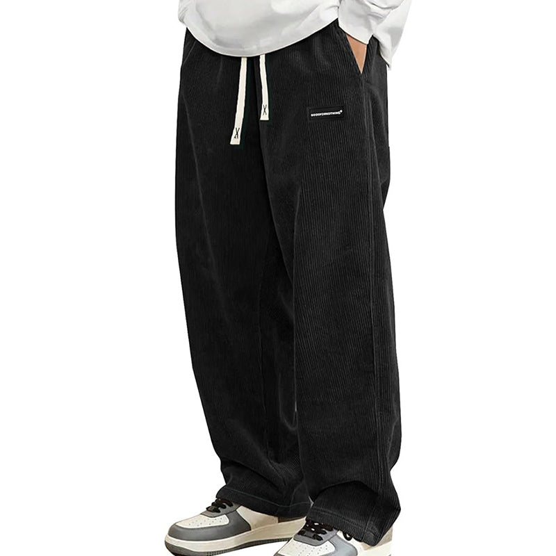 Lässige Herren Cordhose mit Kordelzug
