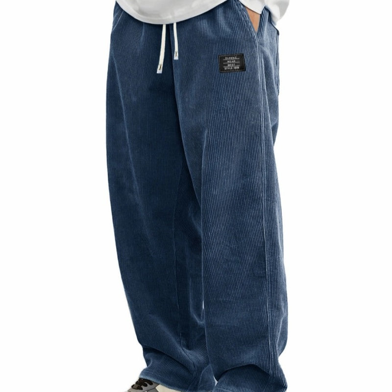Lässige Herren Cordhose mit Kordelzug