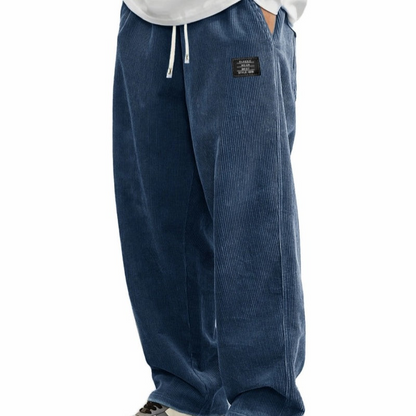 Lässige Herren Cordhose mit Kordelzug